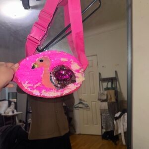 Ty Pink Flamingo Crossbody Bag